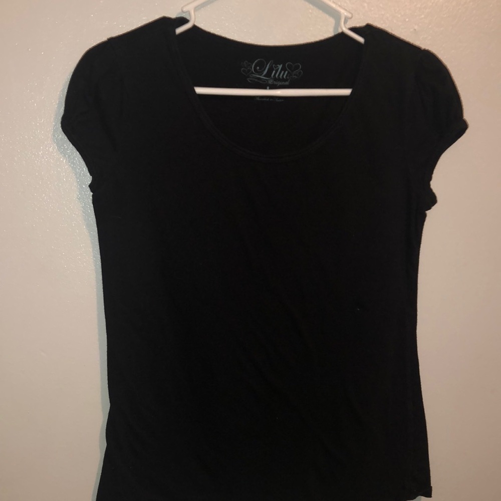 Plain black shirt